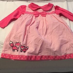 Adorable mini courderoy dress in pinks worn once